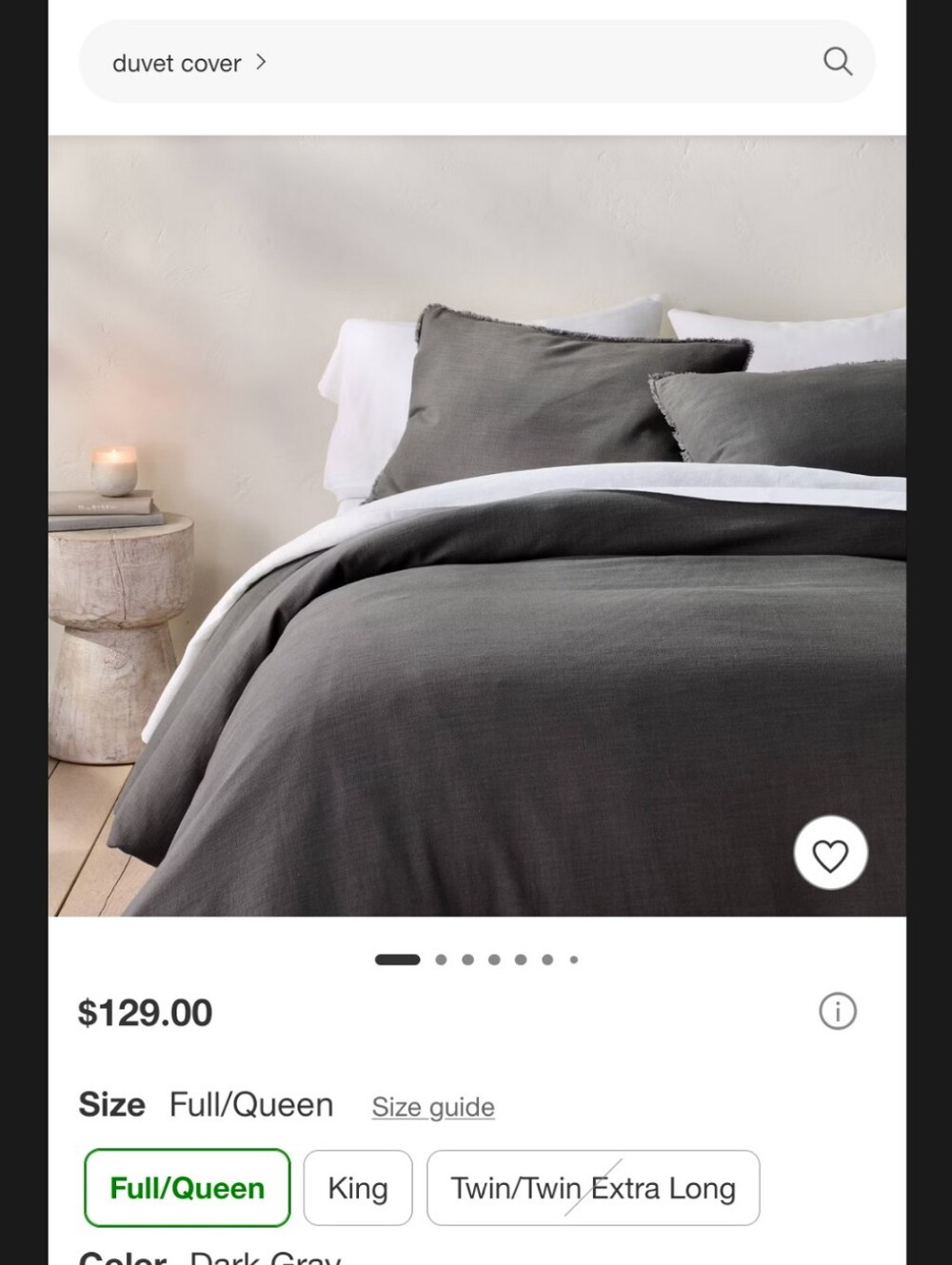 Linen-Rayon Duvet Cover Set in White - Casaluna Full/queen